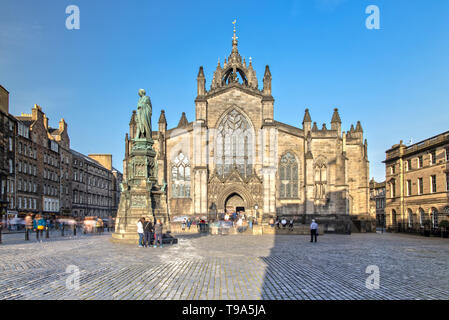 St Giles Cathedral in Edinburgh , Scotland Stock Photo