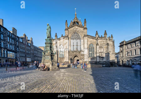 St Giles Cathedral in Edinburgh , Scotland Stock Photo