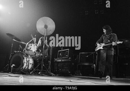 Rotterdam, Netherlands: Rory Gallager performs live in Rotterdam, Netherlands in 1974 (Photo by Gijsbert Hanekroot) Stock Photo