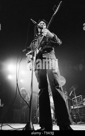 Rotterdam, Netherlands: Rory Gallager performs live in Rotterdam, Netherlands in 1974 (Photo by Gijsbert Hanekroot) Stock Photo