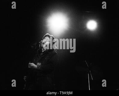 Rotterdam, Netherlands: Rory Gallager performs live in Rotterdam, Netherlands in 1974 (Photo by Gijsbert Hanekroot) Stock Photo