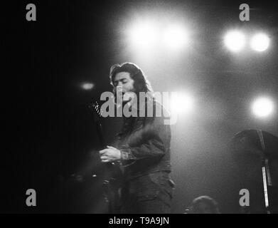 Rotterdam, Netherlands: Rory Gallager performs live in Rotterdam, Netherlands in 1974 (Photo by Gijsbert Hanekroot) Stock Photo