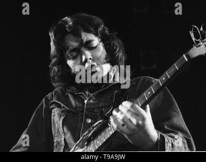 Rotterdam, Netherlands: Rory Gallager performs live in Rotterdam, Netherlands in 1974 (Photo by Gijsbert Hanekroot) Stock Photo