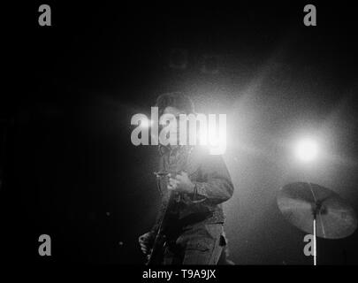 Rotterdam, Netherlands: Rory Gallager performs live in Rotterdam, Netherlands in 1974 (Photo by Gijsbert Hanekroot) Stock Photo