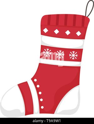 Vector Merry Christmas and Happy New Year greeting card. Flat cartoon vector illustration.  Isolated image. Stock Vector