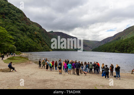 Glendalough Upper Lake Stock Photo - Alamy