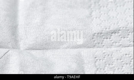 paper handkerchief close up detail background Stock Photo