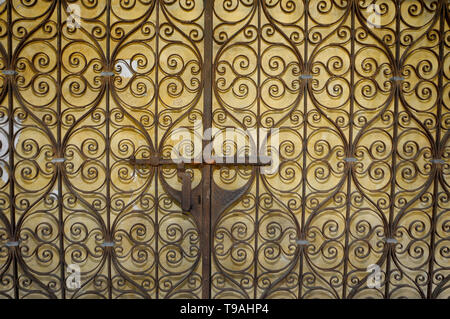iron handmade door Stock Photo