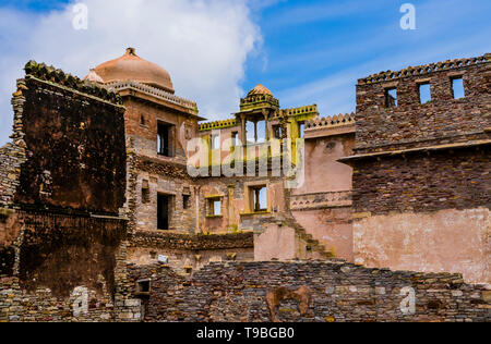 Stunning ruins of Chittorgarh fort, Rajasthan, India Stock Photo