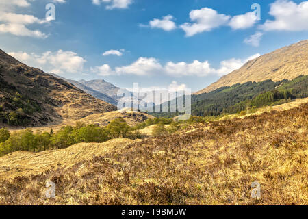 View over the Highlands in Scotland Stock Photo