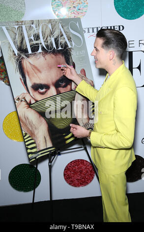 May 17, 2019 - Las Vegas, NV, U.S. - 17 May 2019 - Las Vegas, NV - G-Eazy. Vegas Magazine 16th Anniversary Party with G-Eazy and Lady Antebellum at Kaos at The Palms. Photo Credit: MJT/AdMedia (Credit Image: © Mjt/AdMedia via ZUMA Wire) Stock Photo