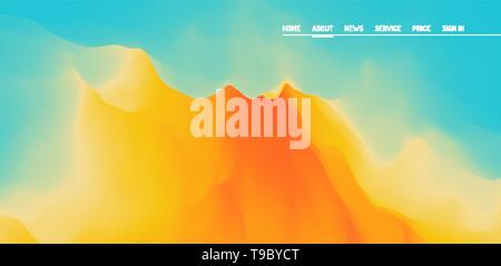 Landing page for website and mobile app. Modern abstract style. Vector web site design template. Stock Vector