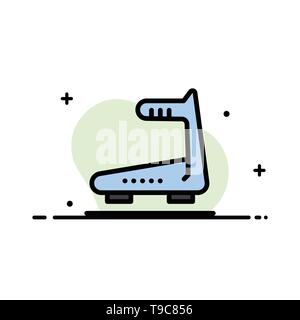 Machine, Running, Track, Treadmill  Business Flat Line Filled Icon Vector Banner Template Stock Vector