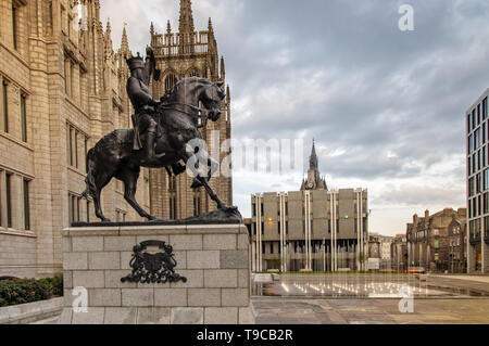 Exterior of the Marischal College in Aberdeen, Scotland Stock Photo