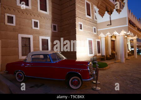 RIYADH, SAUDI ARABIA - DECEMBER 16, 2018: The famous Najd Village Restaurant chain with local arabian food, King Abdulaziz Branch Stock Photo