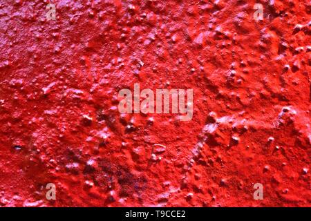 High resolution texture of colorful graffiti paint on conrete and brick walls in red blue purple and silver Stock Photo
