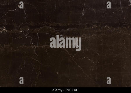 Dark brown natural marble stone texture with lines. Stock Photo