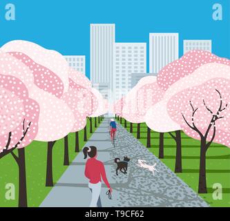 City park outdoors leisure activity Stock Vector