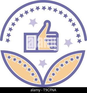 Like Business sign icon- vector sign symbol Stock Vector