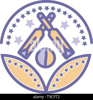 cricket award vector sign icon- vector cricket award symbol icon Stock Vector