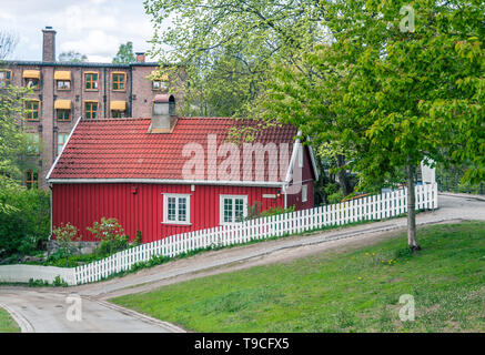 Red house from Oslo, Sandakerveien Stock Photo
