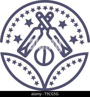 cricket award vector sign icon- vector cricket award symbol icon Stock Vector
