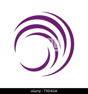 Abstract vortex line Vector illustration. Abstract geometric vortex. Circular swirl lines.  Concentric circulating. circle and point. Stock Vector