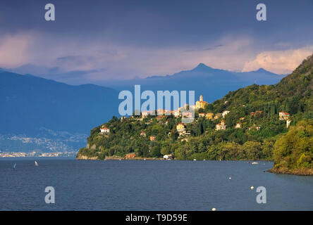 Pino sulla Sponda del Lago Maggiore on lake Lago Maggiore in northern Italy Stock Photo
