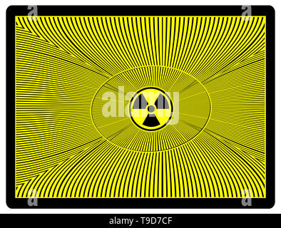 Warning sign with smartphones symbol Stock Photo - Alamy