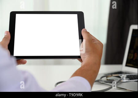 Dentist dental tool to teeth x-ray work Looking At Teeth X-ray On Computer Stock Photo