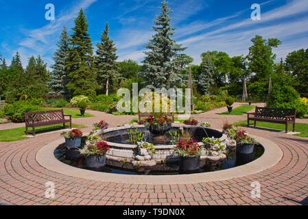 English Gardens. Assiniboine Park Winnipeg Manitoba Canada Stock Photo