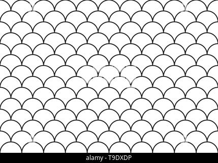 Half circles seamless pattern Stock Vector Art & Illustration, Vector ...