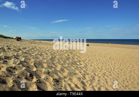 Sand and dunes at Mablethorpe, Lincolnshire, UK Stock Photo