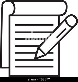 Notepad reminder symbol illustration vector isolated on white background. Stock Vector