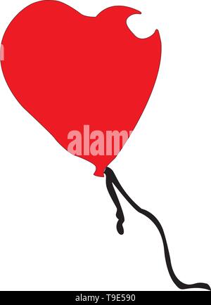 balloon shape heart Stock Vector Image & Art - Alamy