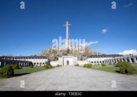 Abbey of the holy cross of the Valley of the falen Stock Photo
