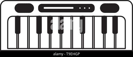 synthesizer kids toys Stock Vector