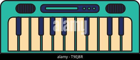 synthesizer kids toys Stock Vector