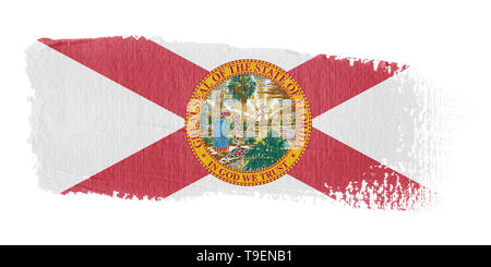 Brushstroke Flag Florida Stock Photo