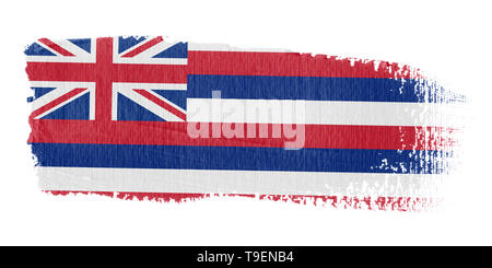 Brushstroke Flag Hawaii Stock Photo