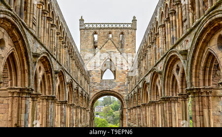 Jedburgh Abbey in the Scottish Borders, Scotland Stock Photo