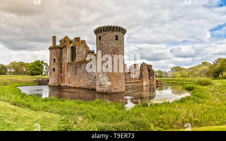 Caerlaverock Castle in Dumfries and Galloway Council Area in Scotland Stock Photo
