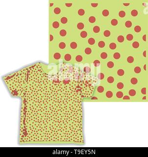 dot triangular cute seamless pattern ready for shirt fabric industry vector illustration Stock Vector