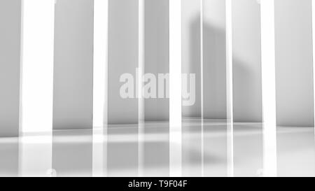 rectangular three-dimensional columns. abstract illustration. 3d render ...
