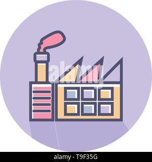 factory icon black vector illustration Stock Vector Image & Art - Alamy