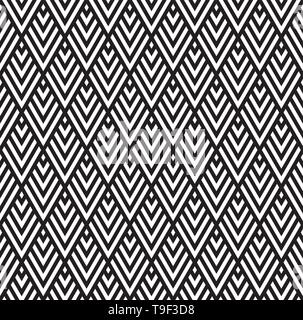 70s retro lines design, seamless vector pattern. Abstract geometric ...