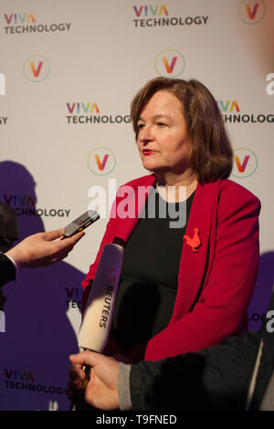Nathalie Loisseau candidate for the French European election visiting the show Viva Technology in Paris Stock Photo