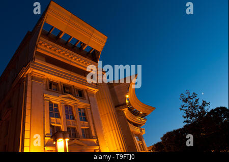 Antigone ist ein Stadtteil von Montpellier, entworfen vom katalanischen Architekten Ricardo Bofill 1978-1983 unter der Leitung von Bürgermeister von M Stock Photo