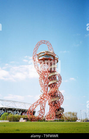Arcelor Mittal Orbit tower,Queen Elizabeth Olympic Park, Stratford, London, England, United Kingdom. Stock Photo