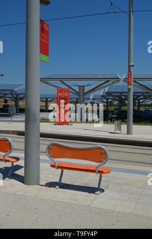 Montpellier, moderne Tramway, Linie 2, Georges Pompidou